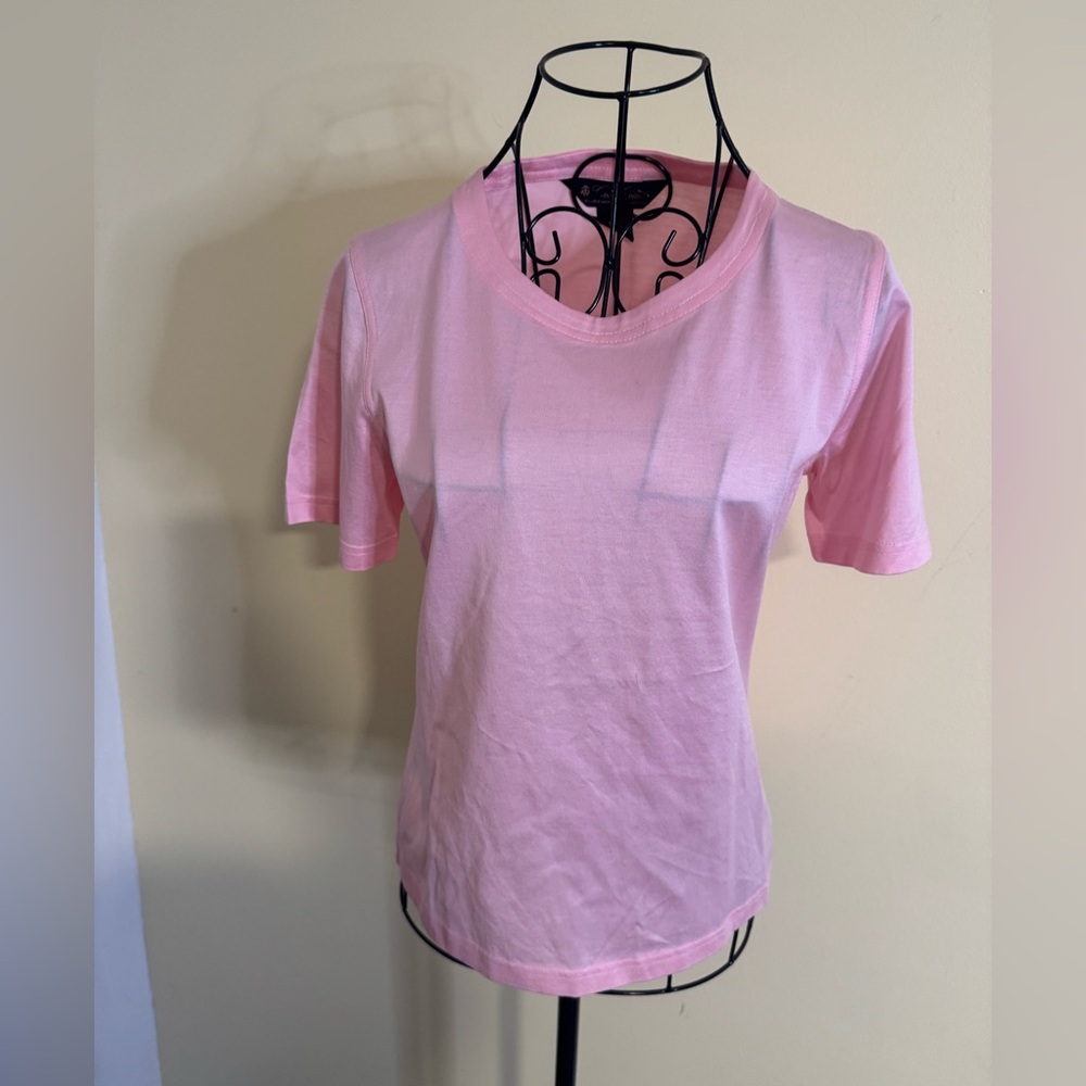 Brooks Brothers Double Mercerized Cotton Tee in Pink Size XS